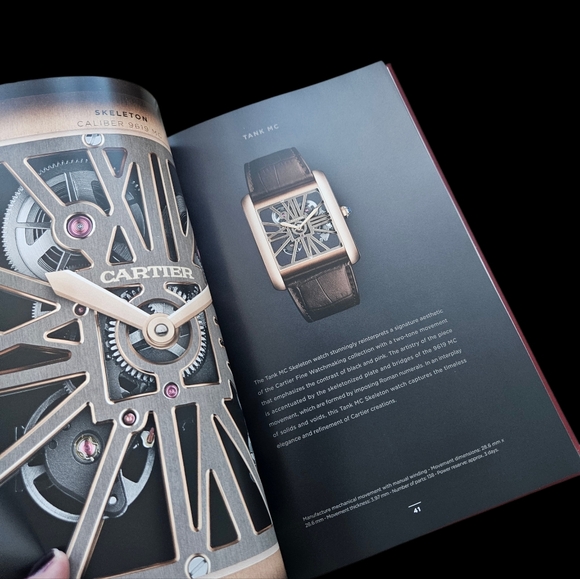Cartier Red Watchmaking Collection Book with Gold Details 2017 - Picture 5 of 7